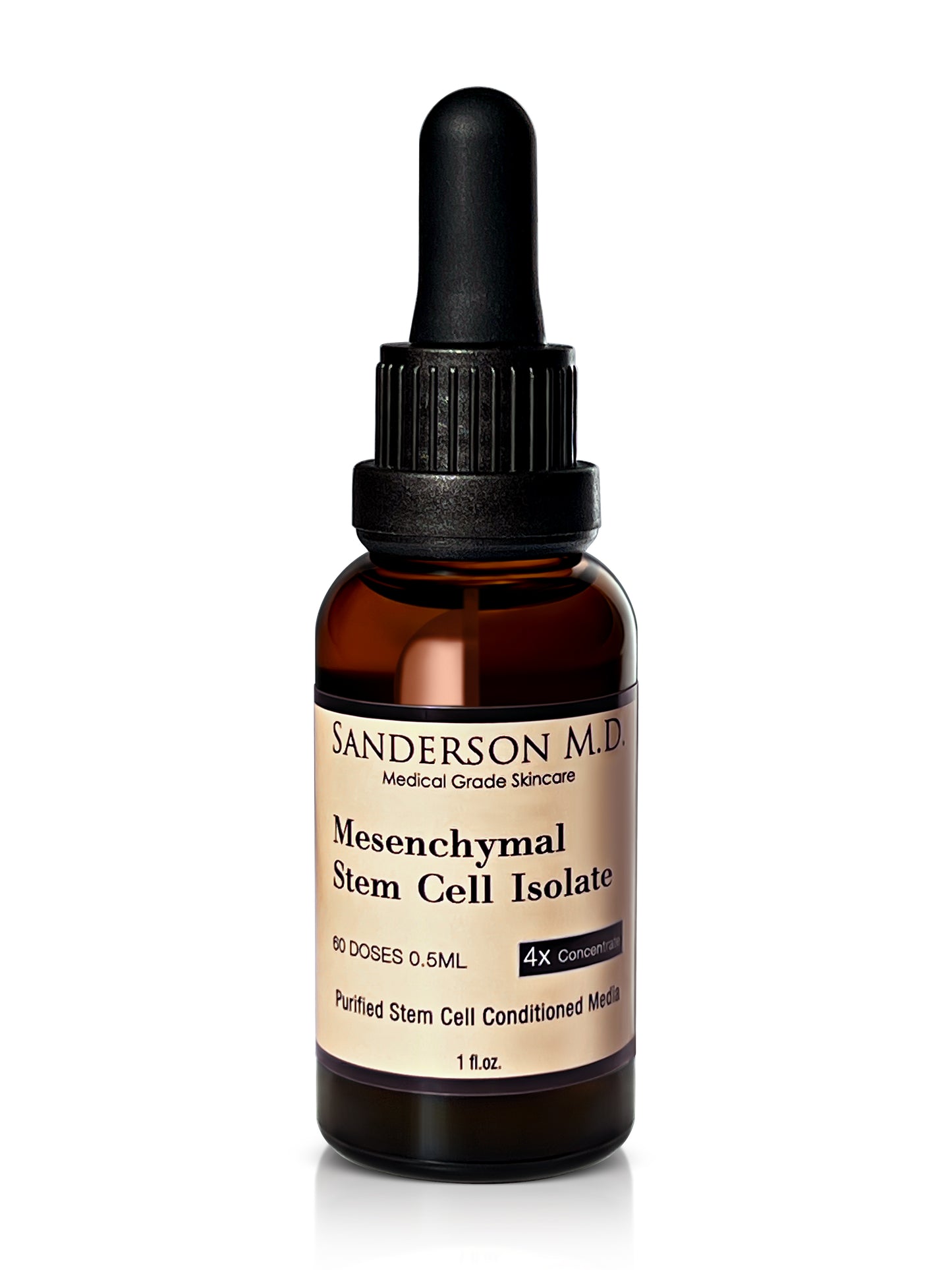 Mesenchymal Stem Cell Serum, MSC-CdM Conditioned Media Isolate with Growth Factors, 4X Concentration, 1 oz.