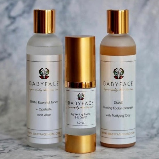 The DMAE Kit: Skin Firming and Pore Reduction, Deluxe 3 Piece Set
