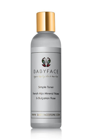 Simple Toner with French Mineral Water & Bulgarian Rose, 4 oz.