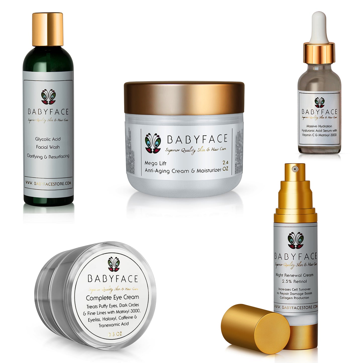 The Anti-Aging Classic Beauty Kit: Complete Set, Deluxe 5 Piece