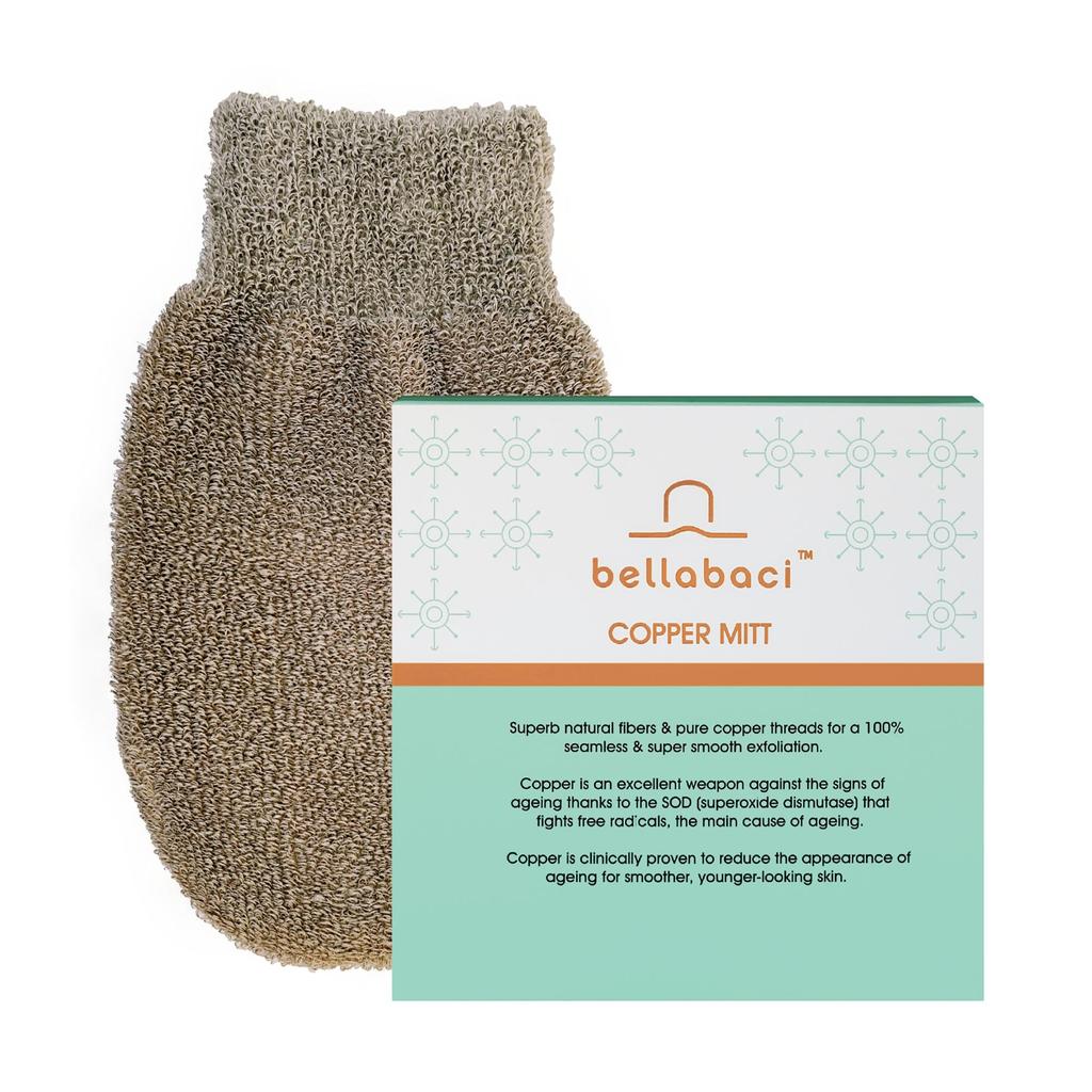 Copper Body Glow Superior Exfoliating Mitt by Bellabaci
