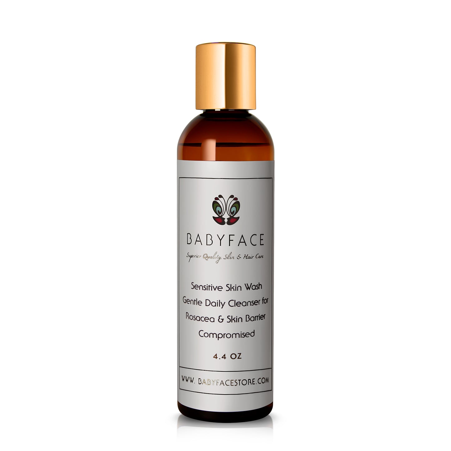 Sensitive Skin Cleanser - Sulfate Free, Fungal Acne Safe, 4.4 oz.