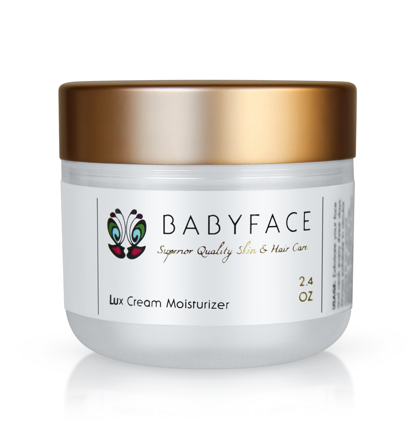 Lux Cream Moisturizer, Lightweight with Hyaluronic, 2.4 oz.