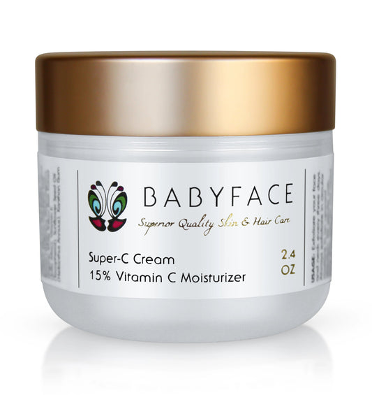 Super-C Cream 15% Vitamin C Moisturizer - Anti-Aging & Wrinkle Prevention, 2.4 oz.