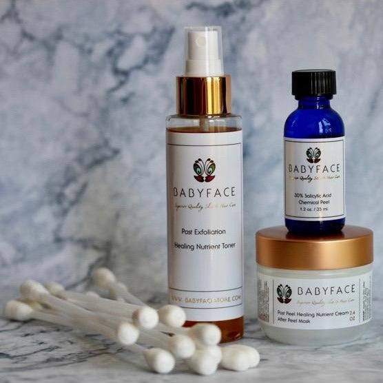 30% Salicylic Acid Peel Kit, 44-Piece Complete Set for At Home Use, 20 Peels