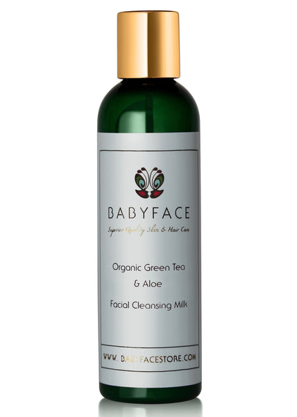 Organic Green Tea & Aloe Facial Cleansing Milk, 4.4 oz.
