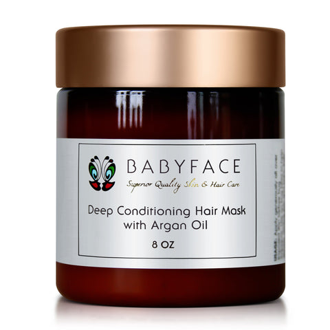 Deep Conditioning Argan Oil Hair Mask for Dry, Damaged, Color Treated, 8oz.