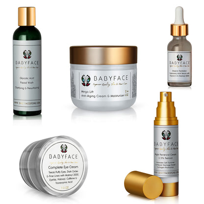 The Anti-Aging Classic Beauty Kit: Complete Set, Deluxe 5 Piece