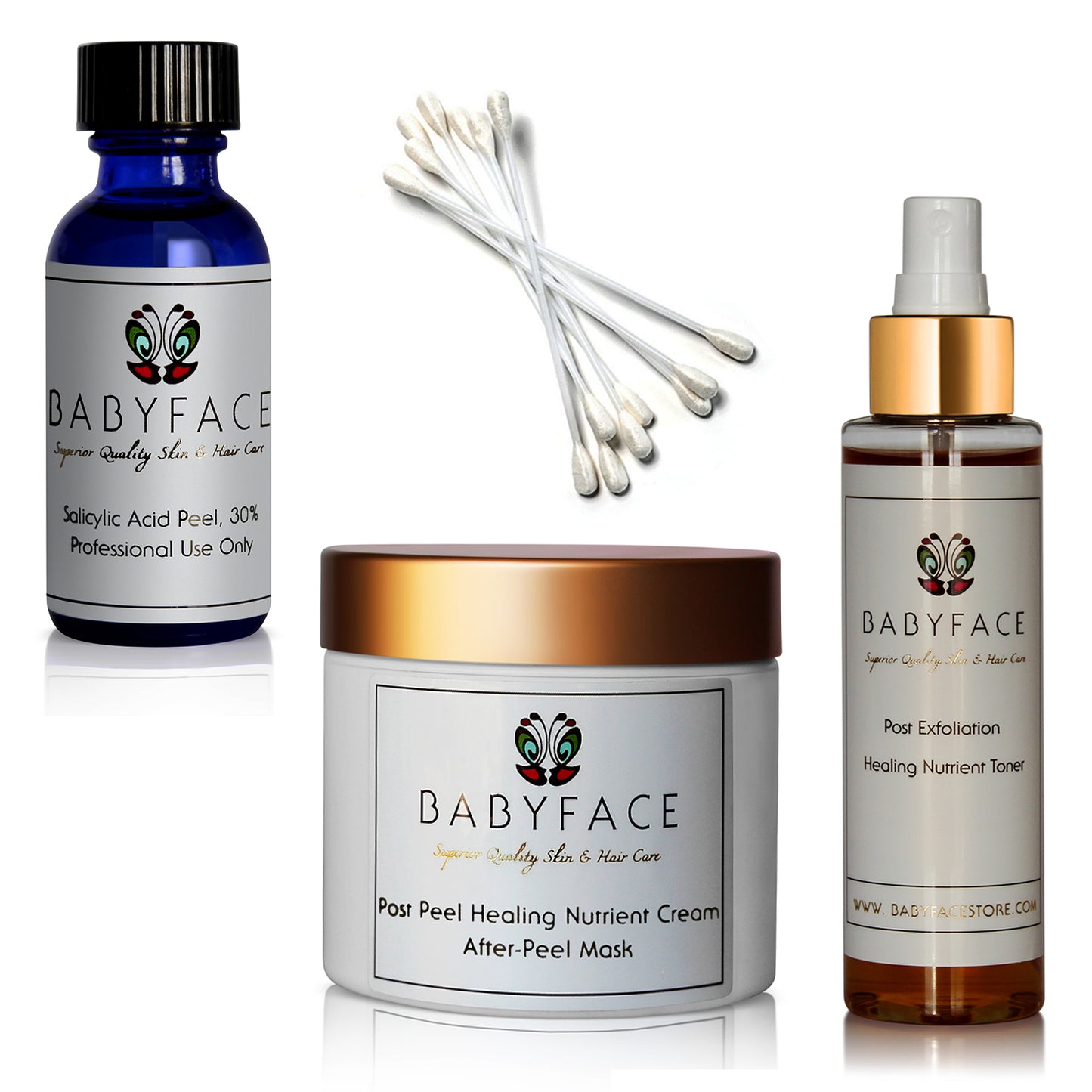 30% Salicylic Acid Peel Kit, 44-Piece Complete Set for At Home Use, 20 Peels