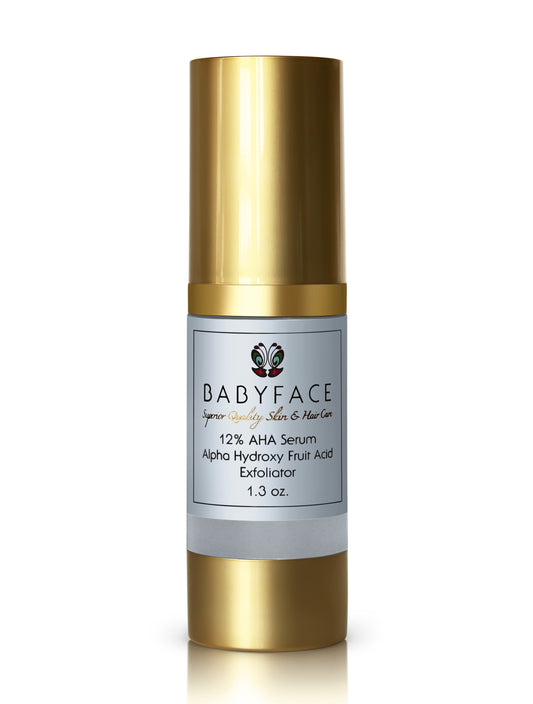 AHA Serum, 12% Alpha Hydroxy Acid, Extra Strength, with Hyaluronic Acid