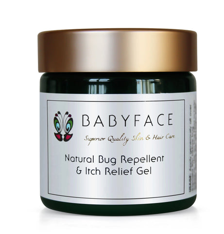 Bug Repellent and Itch Relief Gel, Deet Free, Natural, Organic, 4.3 oz.